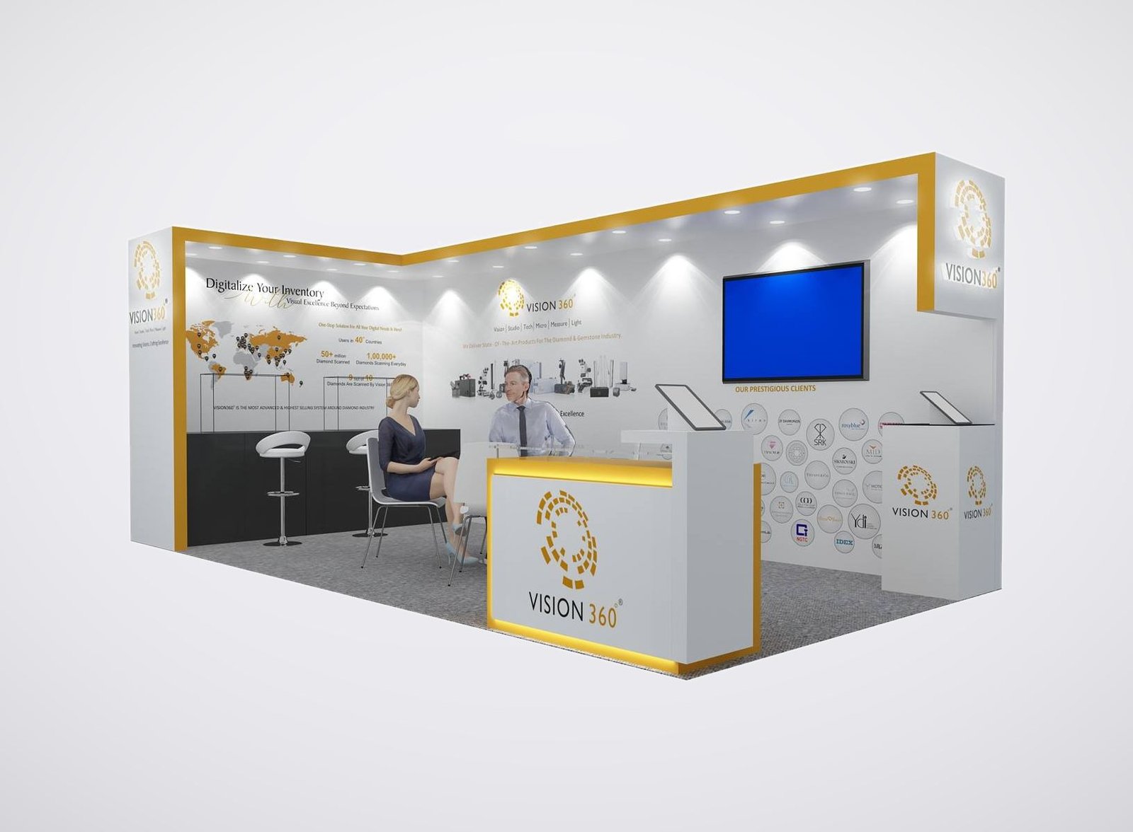 VISION 360 10x30 trade show booth display at JCK 2025