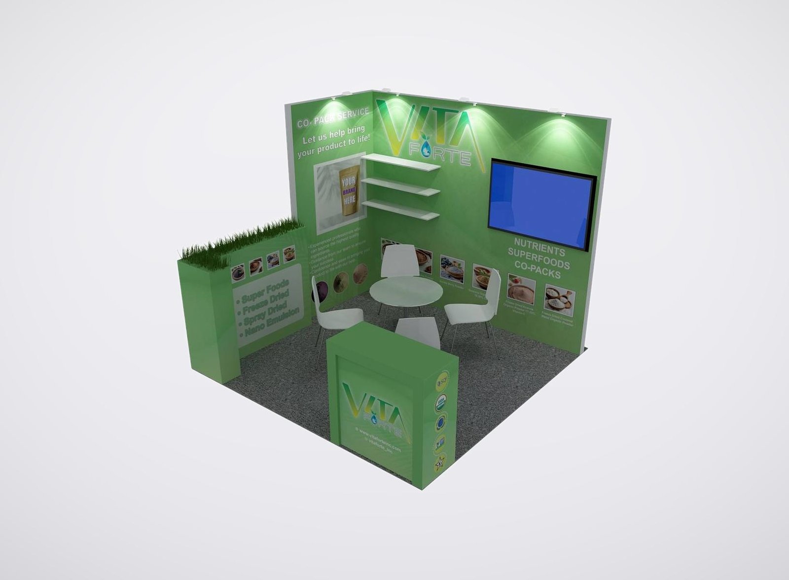 VITA FORTE 10x10 trade show booth display at SSW 2024