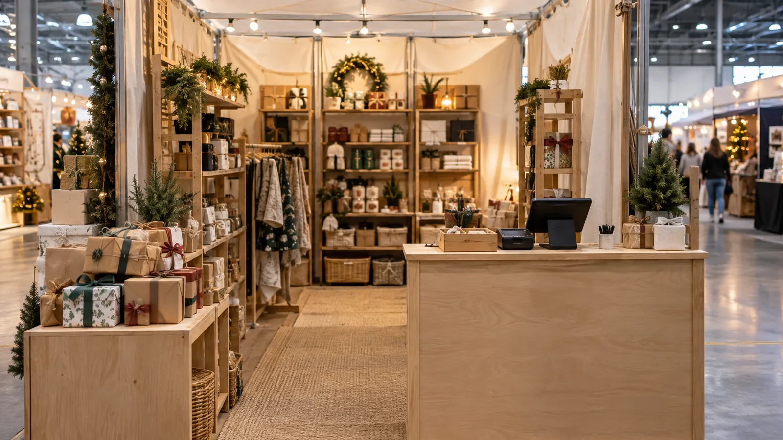 small gift booth checkout