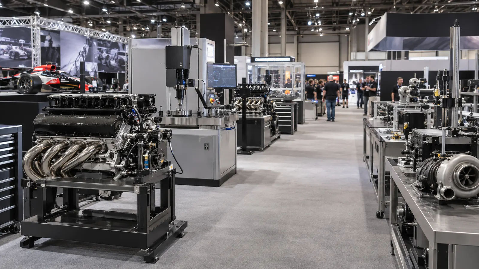 machinery row equipment display
