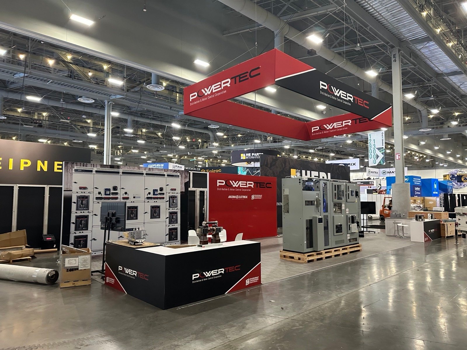PowerTec 20x50 trade show booth display at MINExpo 2024