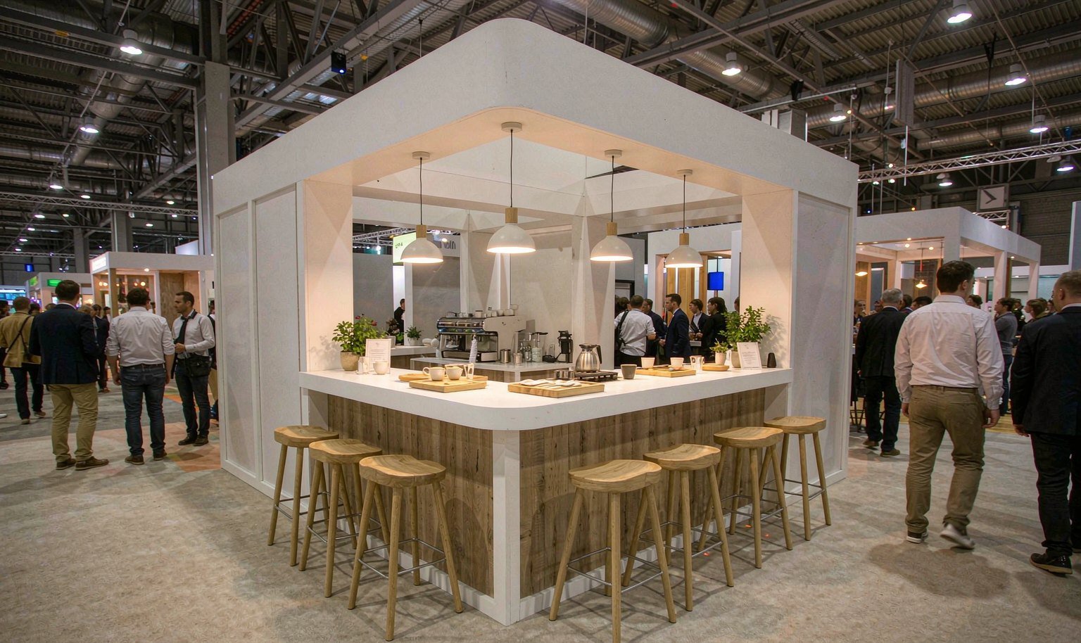 Hosted Lounge - King Exhibits trade show booth