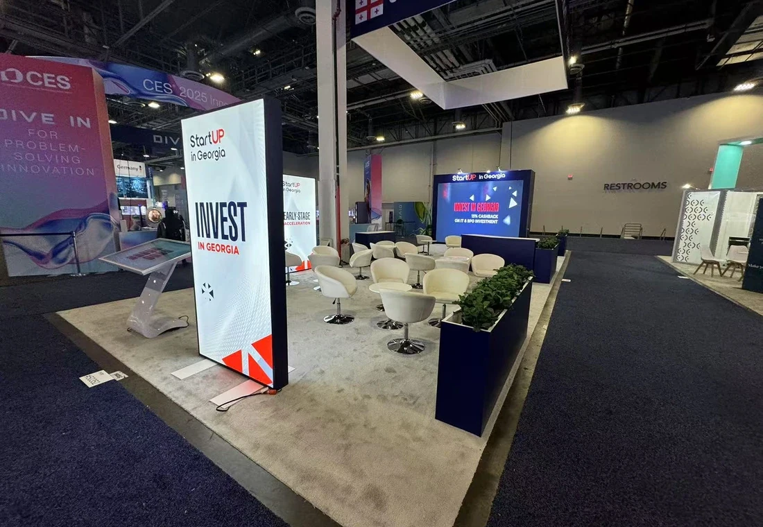 Georgia GITA 20 x 50 ft exhibit project at CES 2025