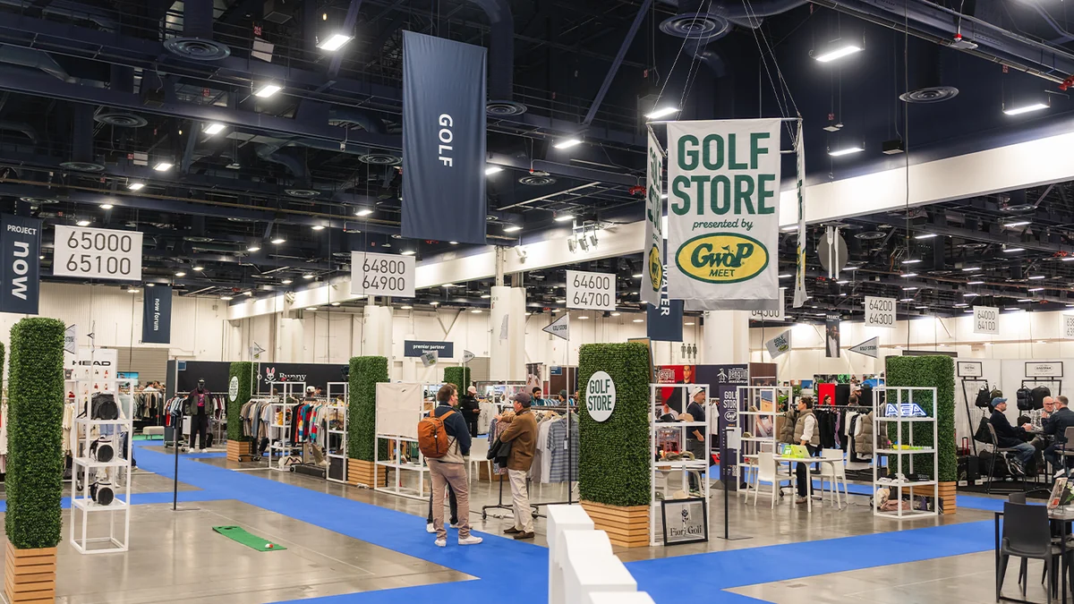Retail booths on the show floor at a previous PROJECT Las Vegas event.