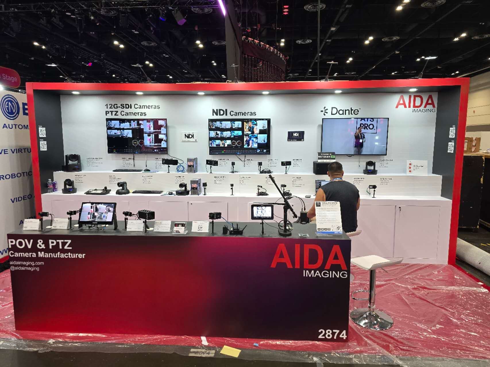 AIDA 10x20 InfoComm 2025 trade show booth display