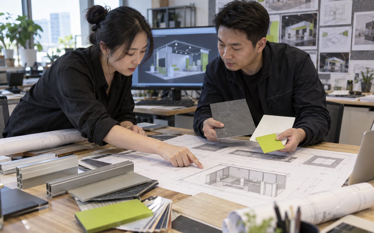 Chinese exhibit design coordination team