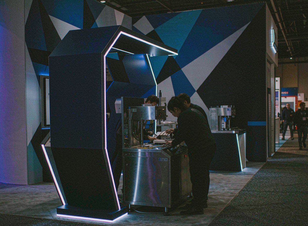 Senzani — 20×30 Exhibit at PACK EXPO 2025 - Hershey trade show booth rental