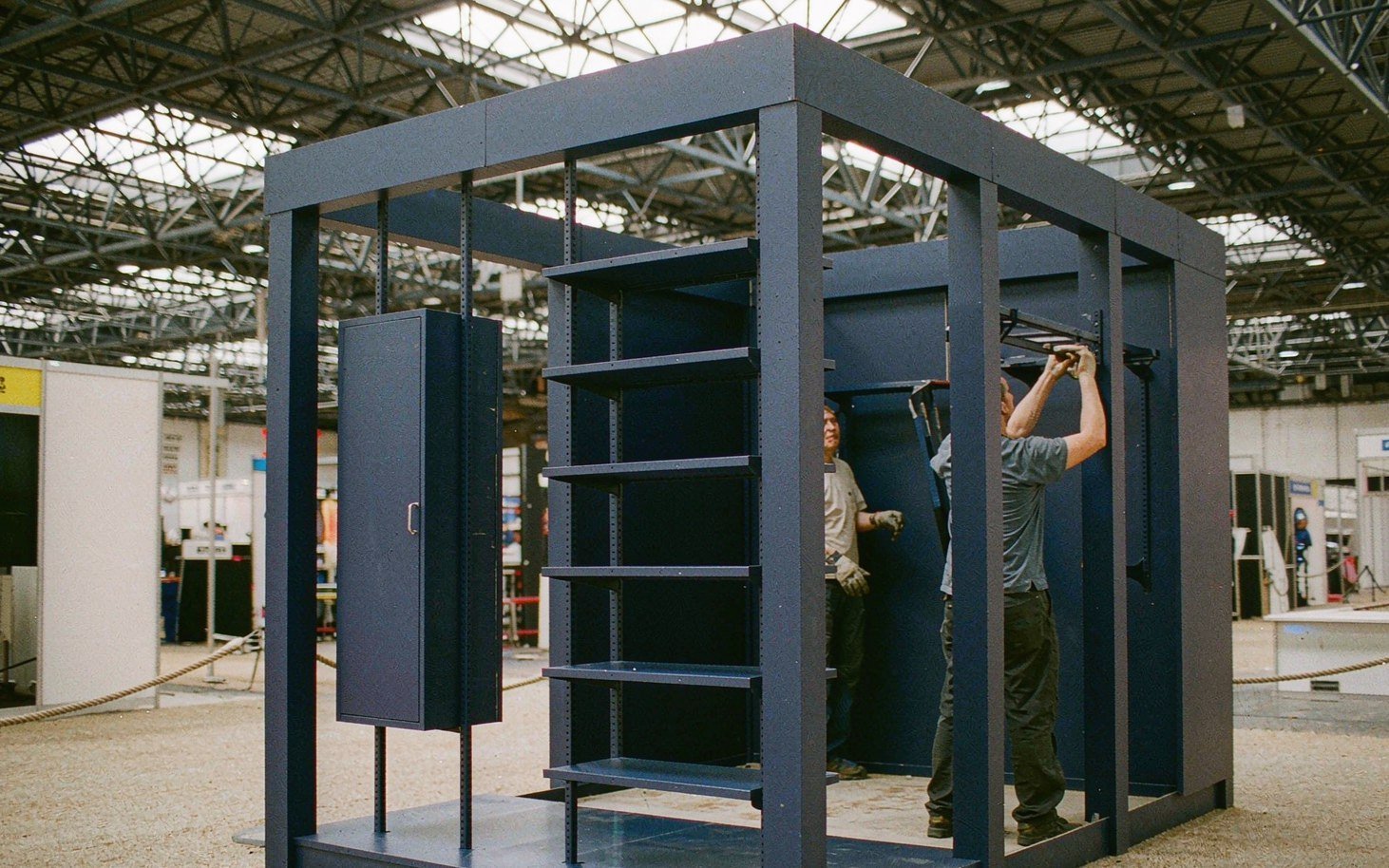 Custom Display Elements Can Follow the Approved Assortmen - King Exhibits production support for a World Market Center Las Vegas exhibit
