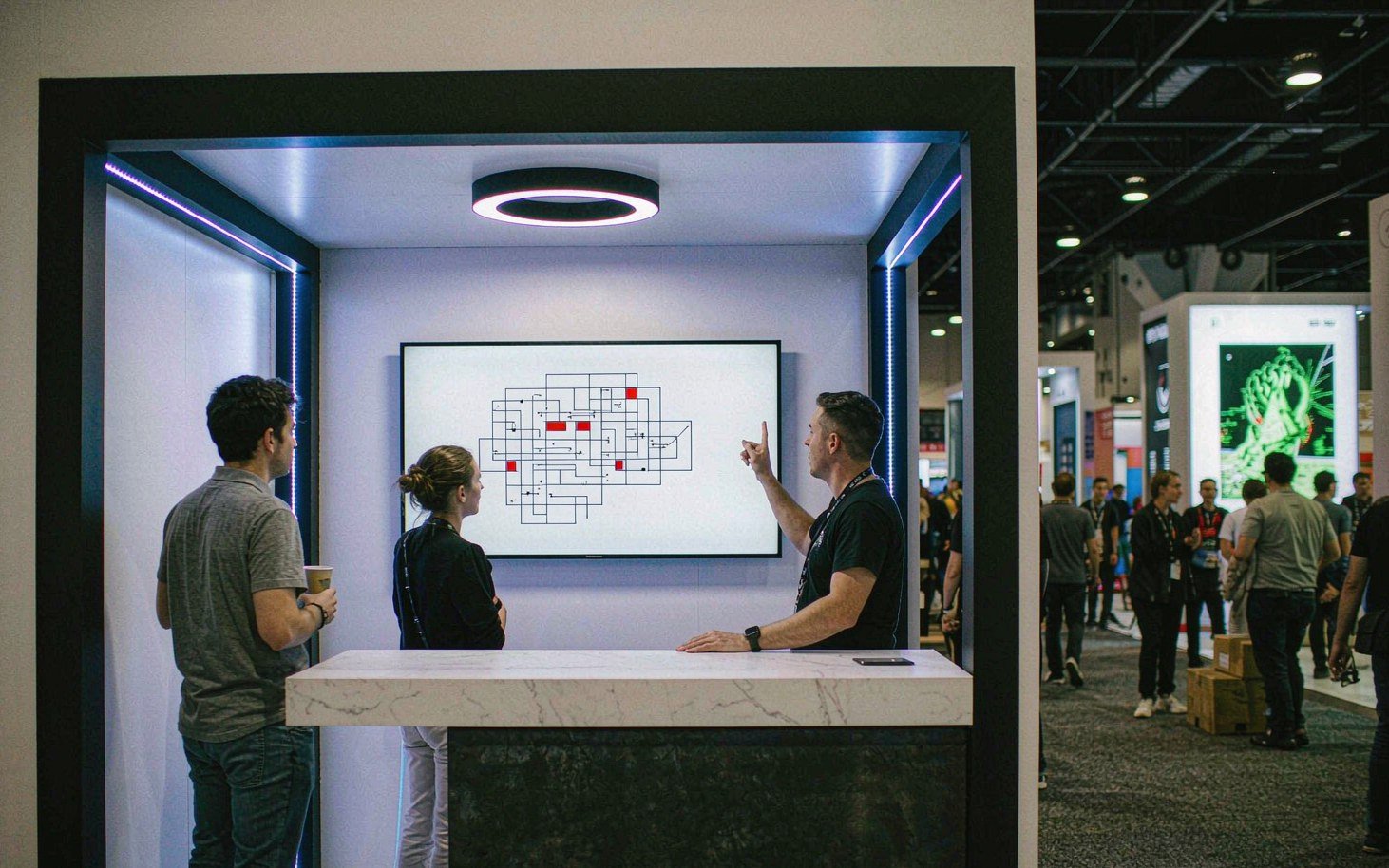 The Physical Booth Can Follow the Account Decision Path - Raleigh Convention Center trade show exhibit