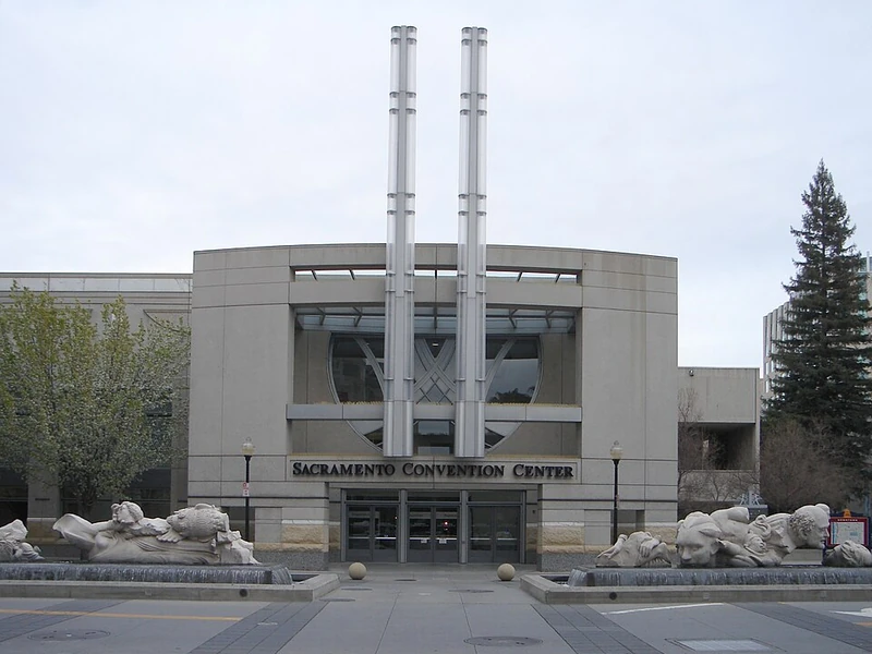 Sacramento convention center exterior, California