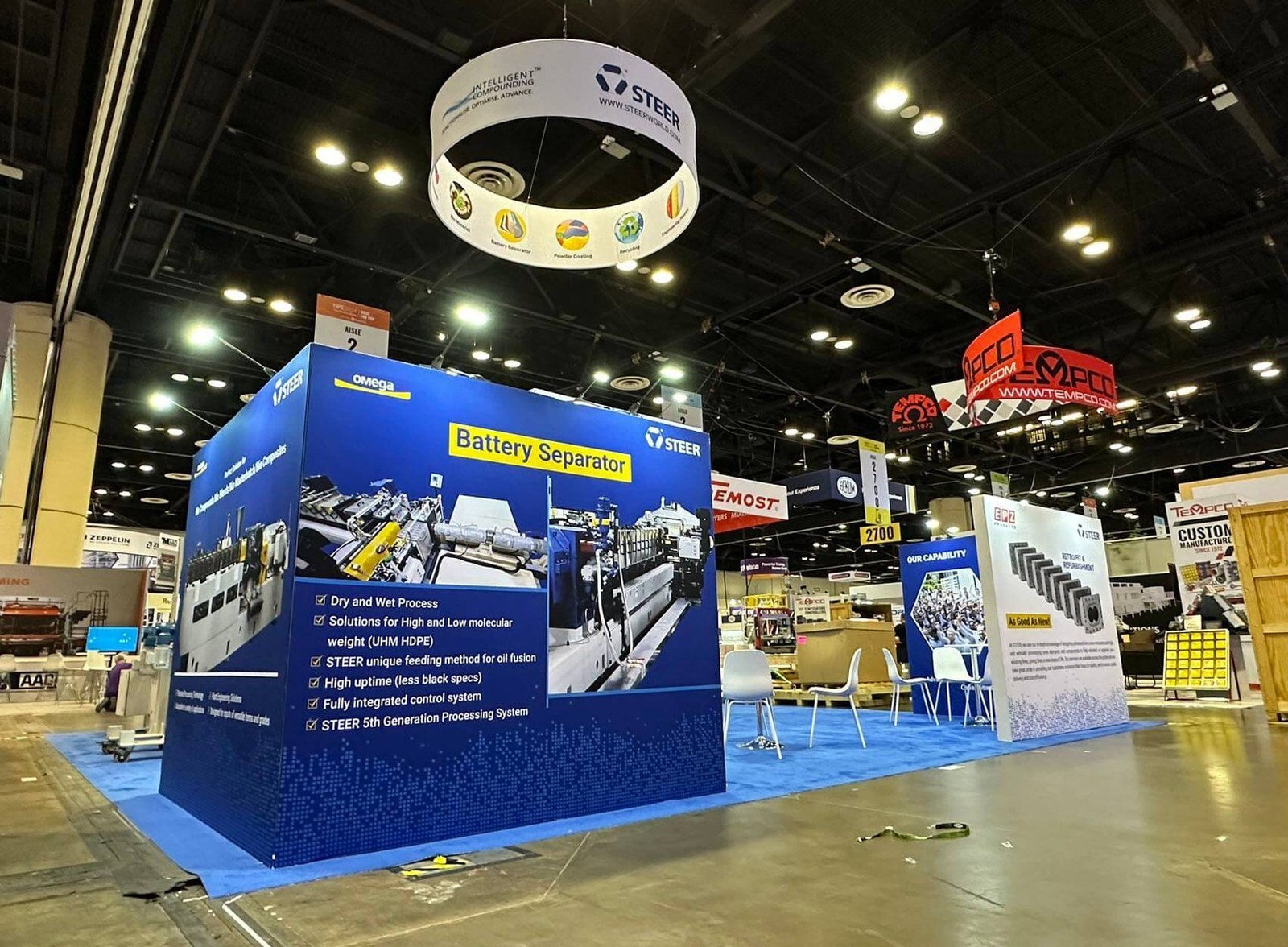 STEER — 30×30 Exhibit at NPE 2024 - San Diego Convention Center trade show exhibit