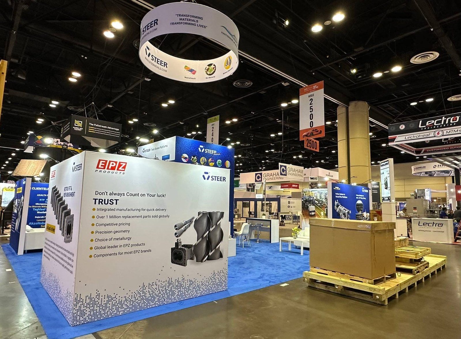 STEER — 30×30 Exhibit at NPE 2024 - Seattle Convention Center trade show exhibit