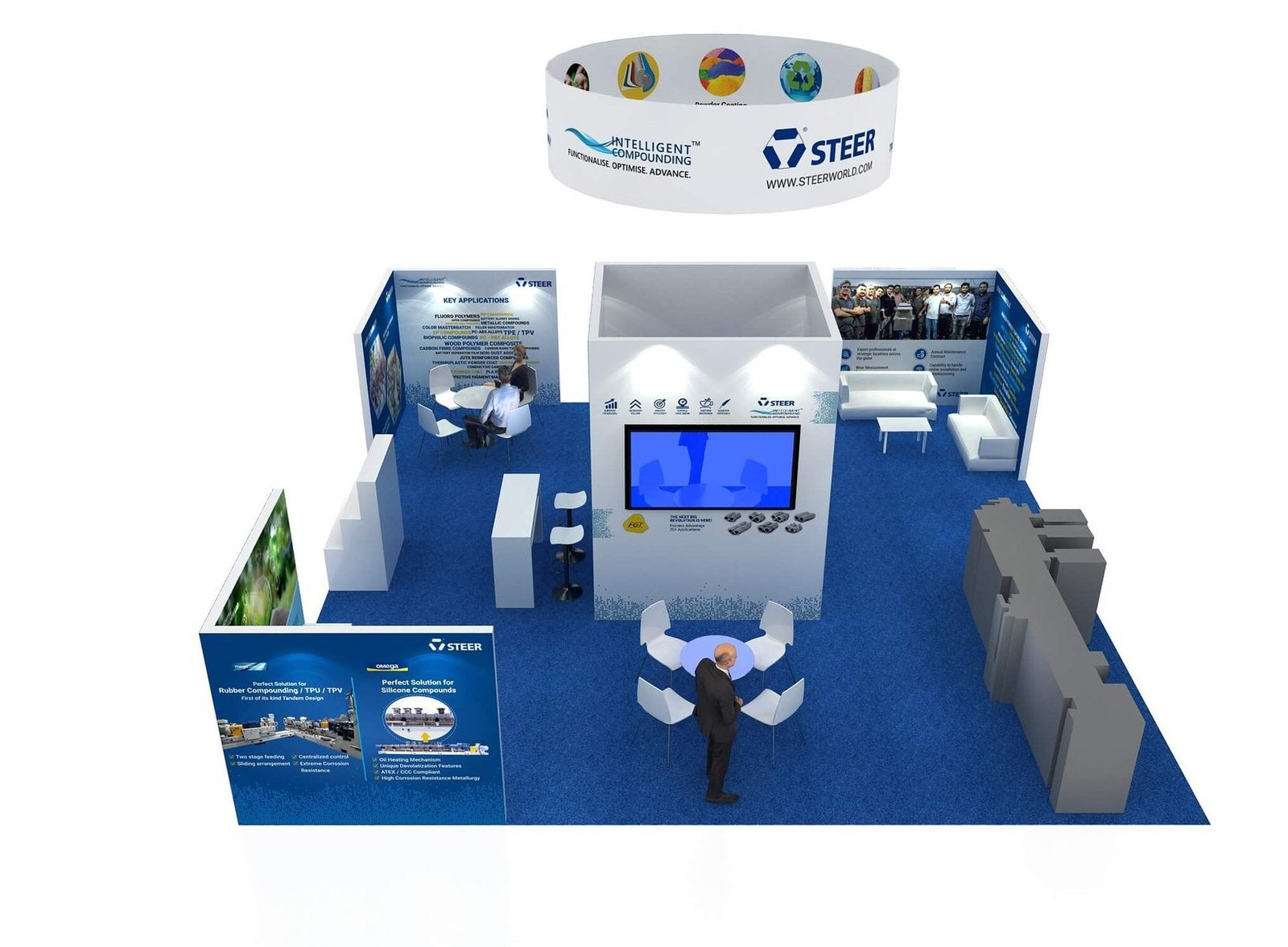 STEER — 30×30 Exhibit at NPE 2024 - Raleigh Convention Center trade show exhibit