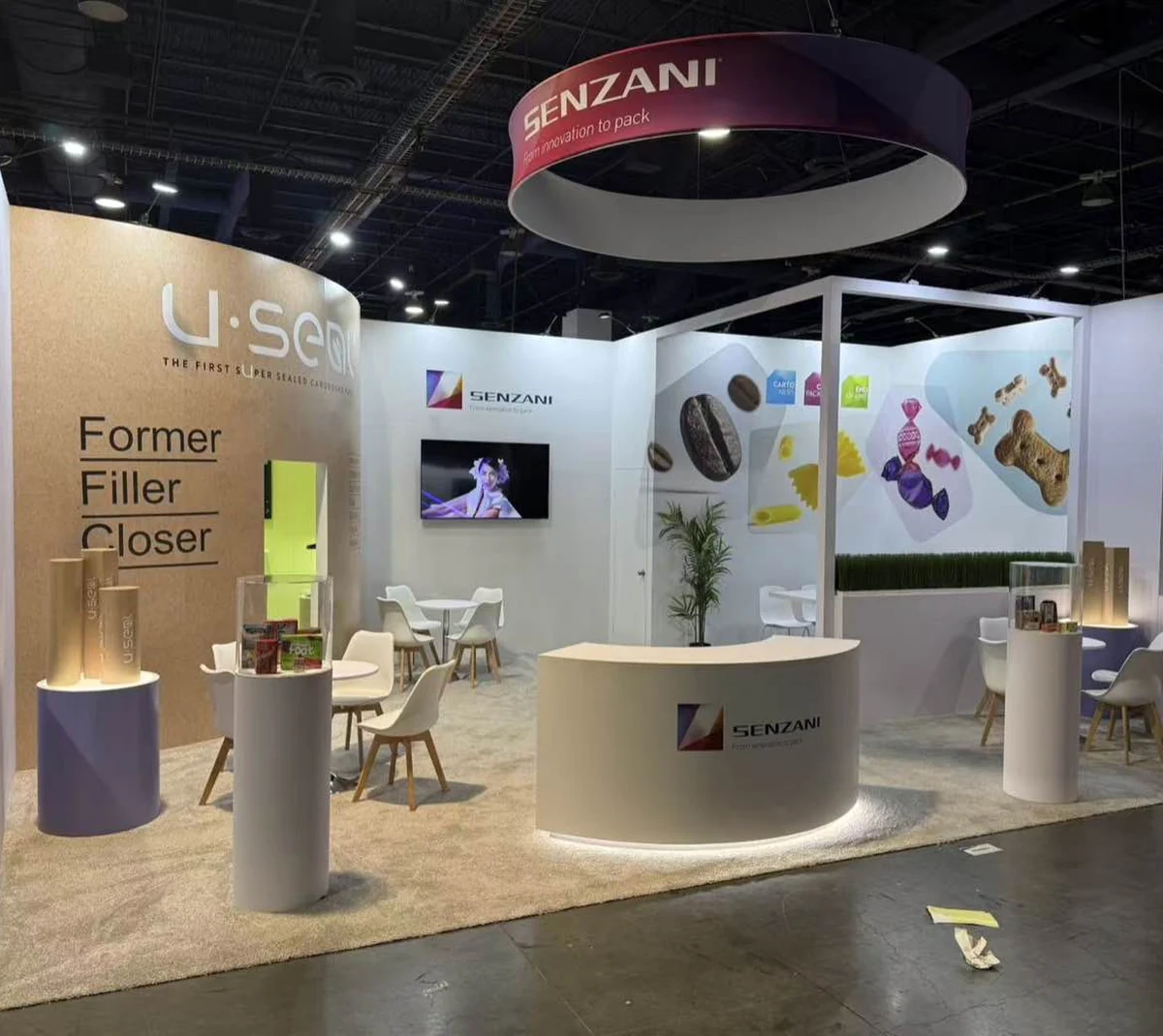Senzani 20 by 30 exhibit at PACK EXPO 2025