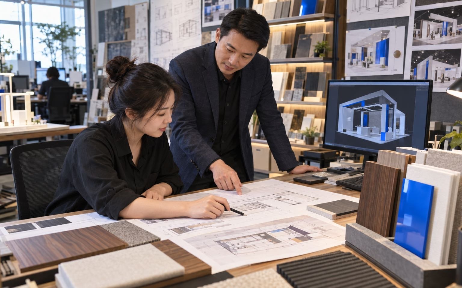 Chinese exhibit design coordination team