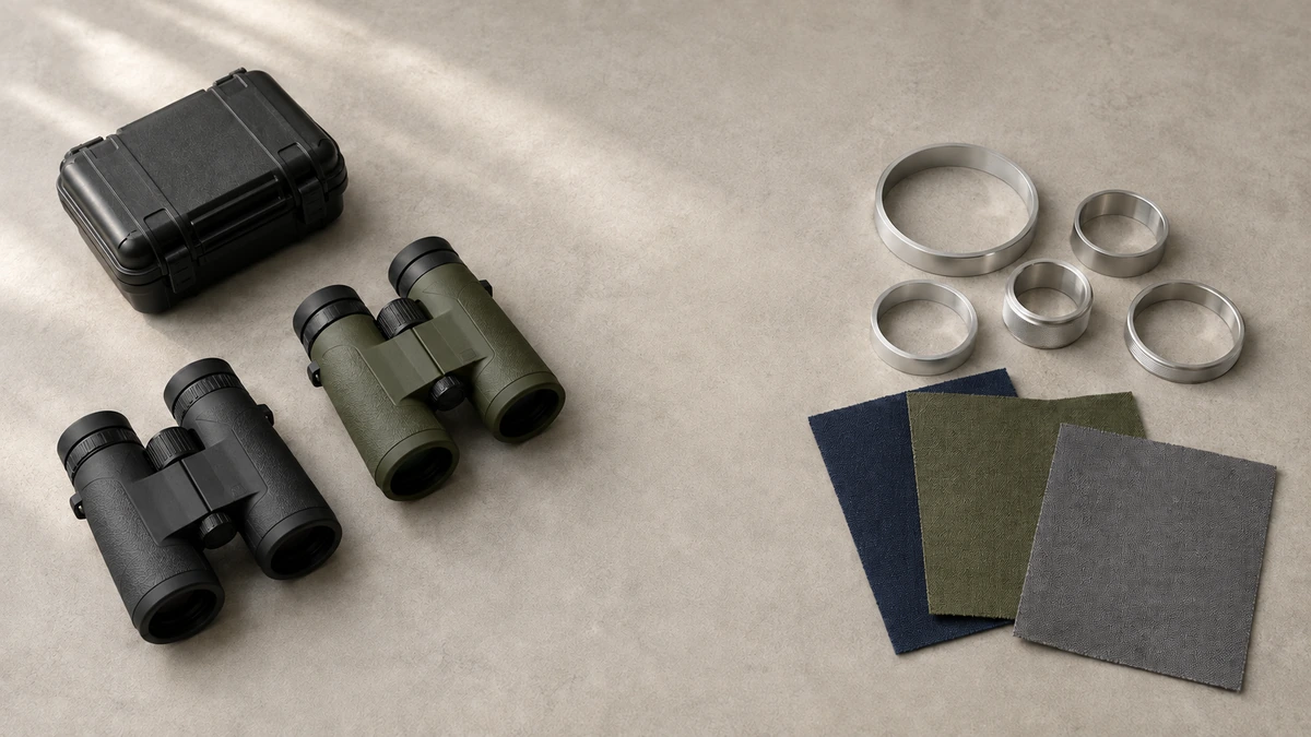 Illustrative comparison of finished outdoor products and components for different exhibitor audiences