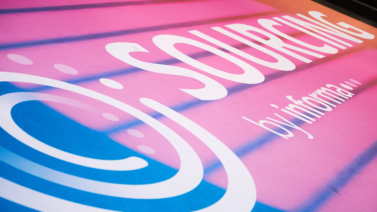SOURCING by Informa campaign artwork on the official Las Vegas event website.