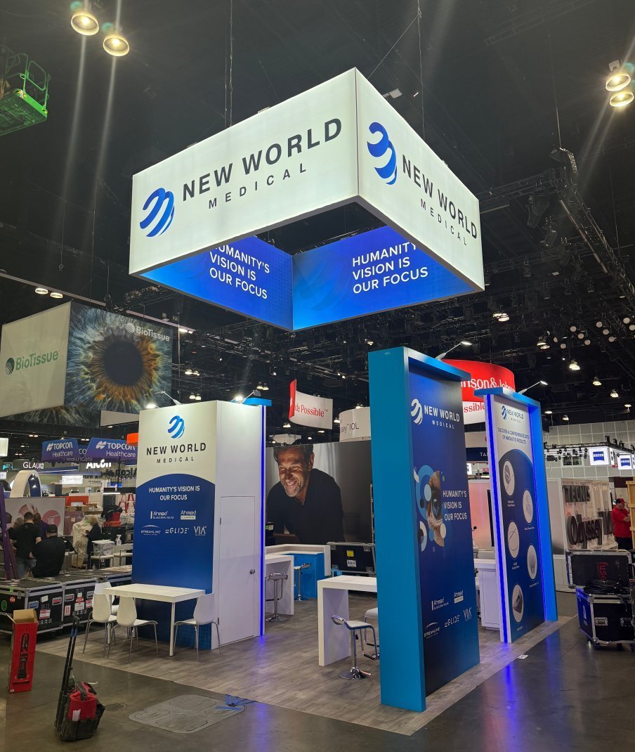 New World Medical 20x20 ASCRS 2025 trade show booth display