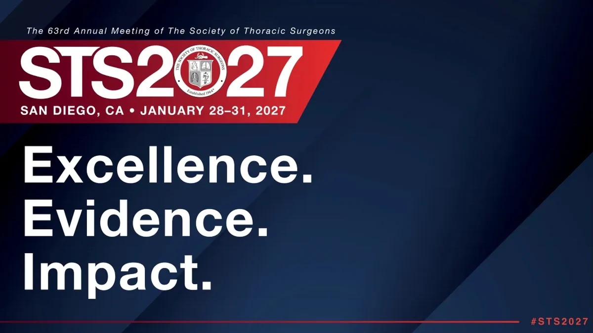Official STS 2027 Annual Meeting graphic with San Diego dates and campaign message.