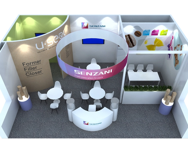 Senzani 20 by 30 exhibit at PACK EXPO 2025