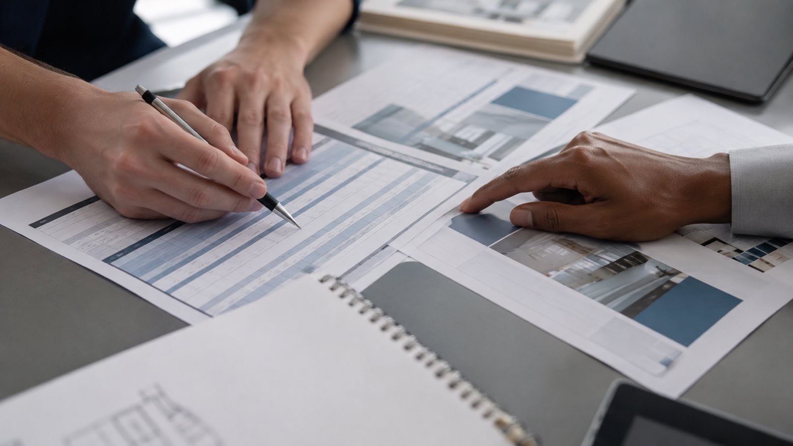 Trade show exhibit RFP response matrix comparing scope and pricing