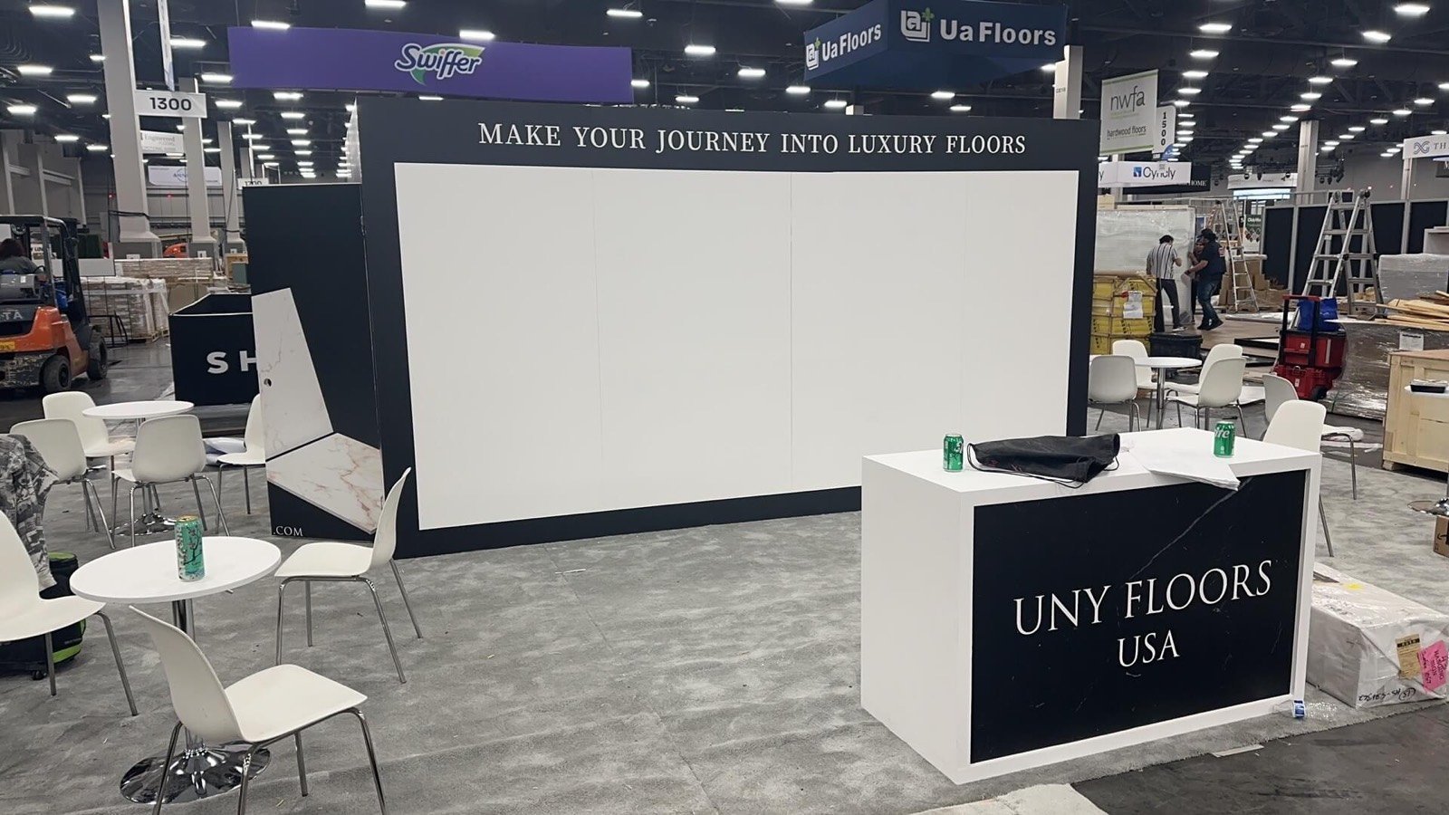 UNY FLOORS 20x30 trade show booth display at TISE 2024