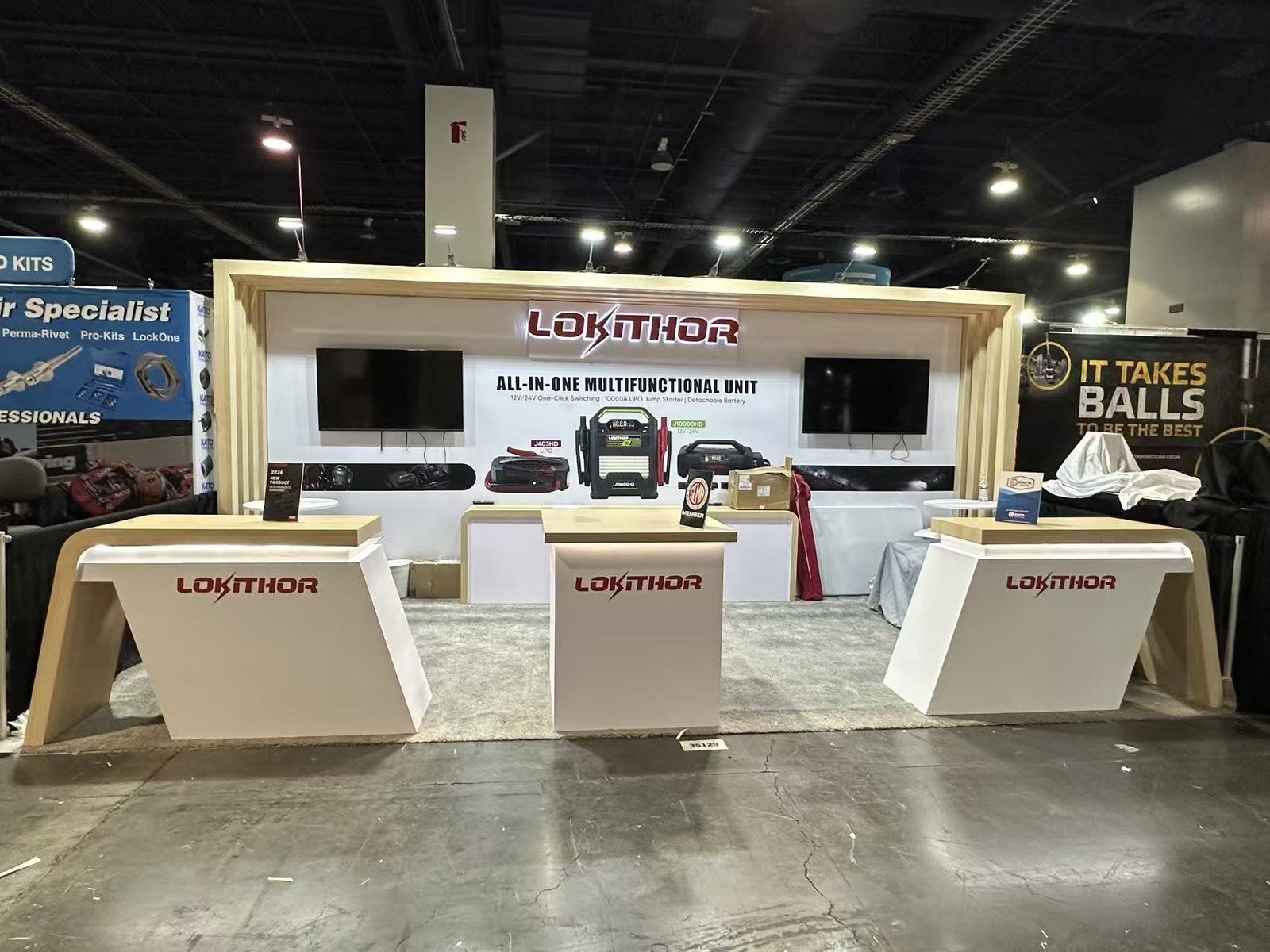 Lokithor 10x20 SEMA 2025 trade show booth display