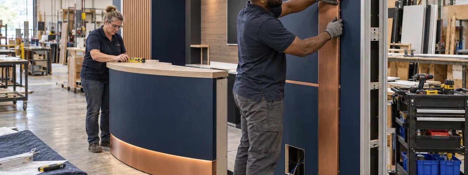 world ag expo booth rental trade show booth planning team in a modern convention hall