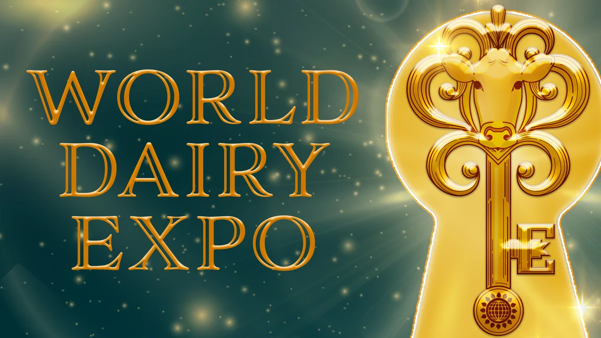 World Dairy Expo gold key campaign visual for 2026